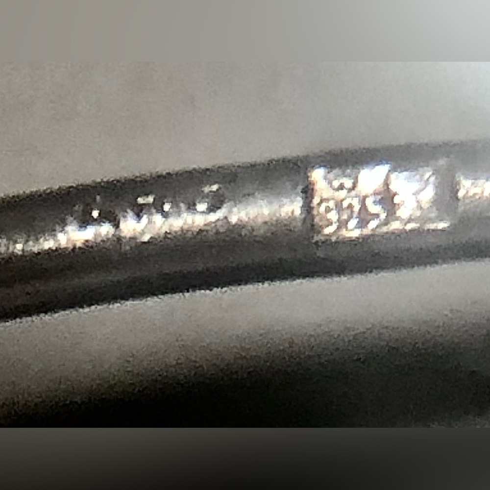 Antique Art Deco Sterling Silver Artisan Signed Collar Cuff Choker Drop Necklace - Picture 4 of 15